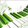 Wavy and Green Piano wallpaper
