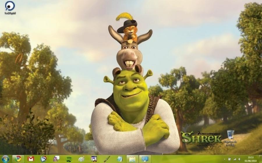 Shrek Forever After Windows 7 Theme