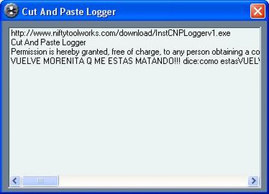 Cut And Paste Logger