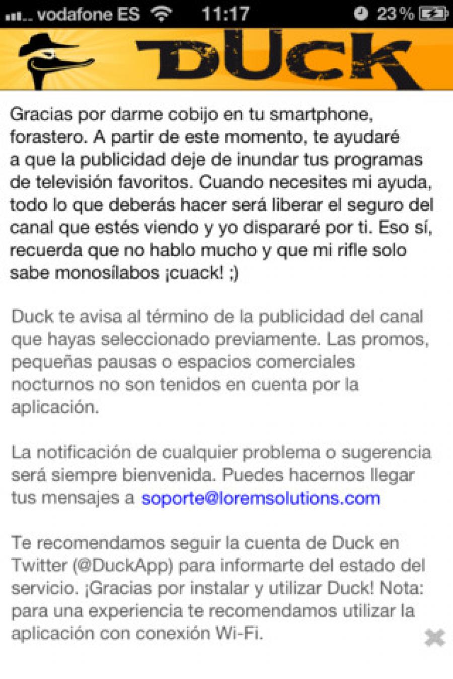 Duck, el cazador de anuncios